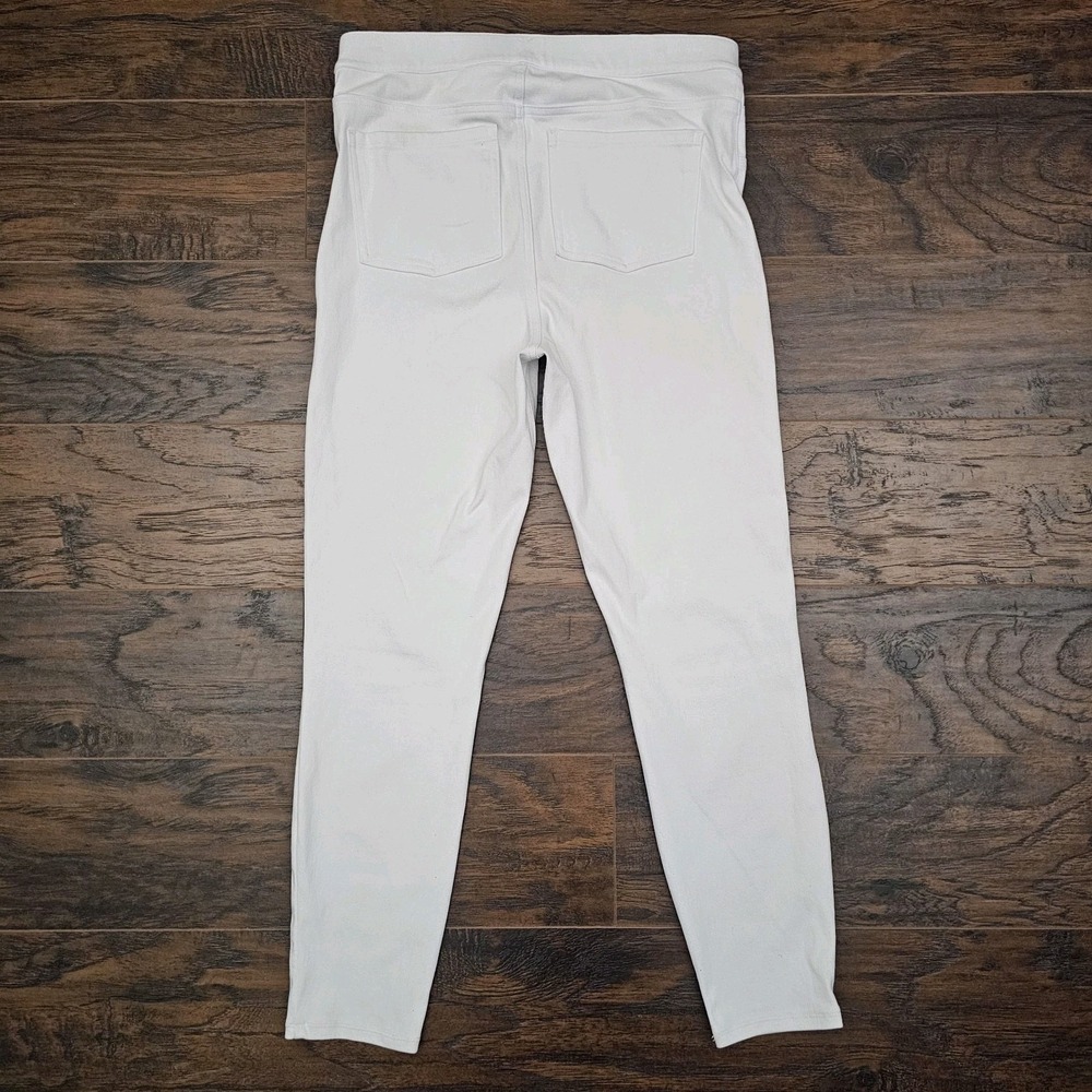 Spanx Jeggings Womens Large White Stretchy Denim Pull-on Pants Mature Capsule - Picture 2 of 7
